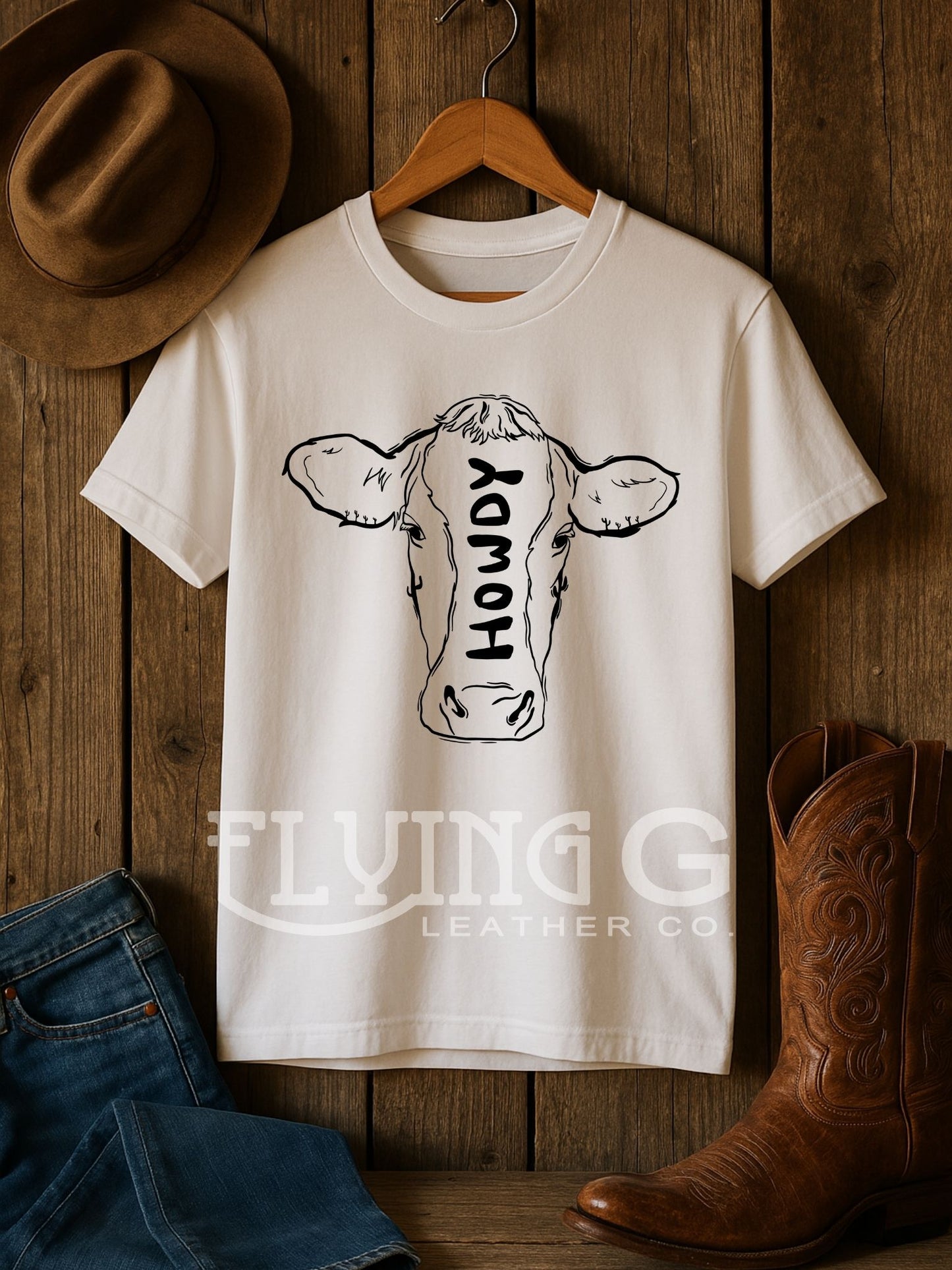 howdy cow tee (made to order)
