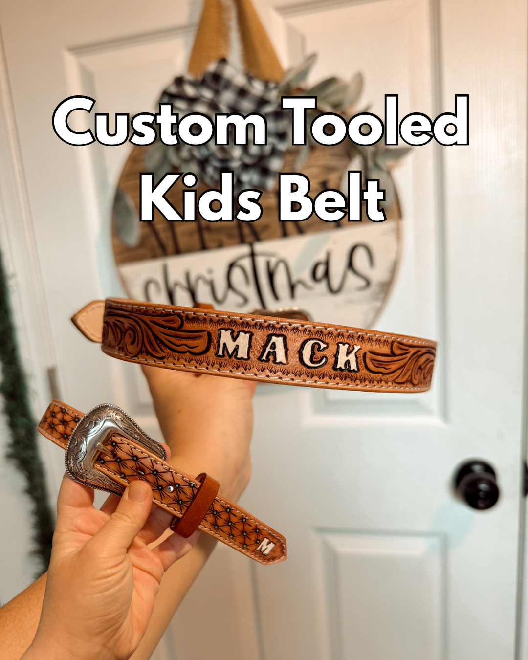 CUSTOM Tooled Kids Belt