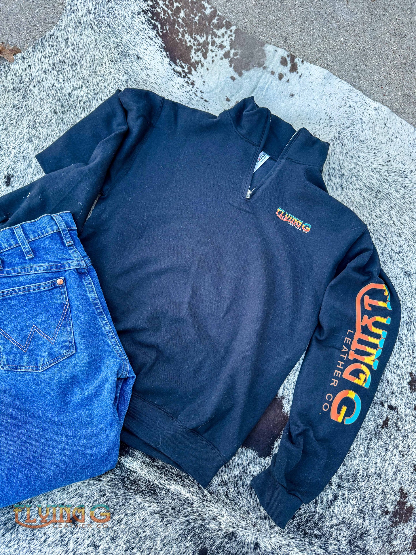 Retro Logo Quarter Zip (MADE TO ORDER)