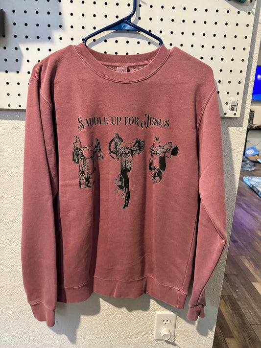 Saddle Up Jesus Crewneck (FINAL SALE)