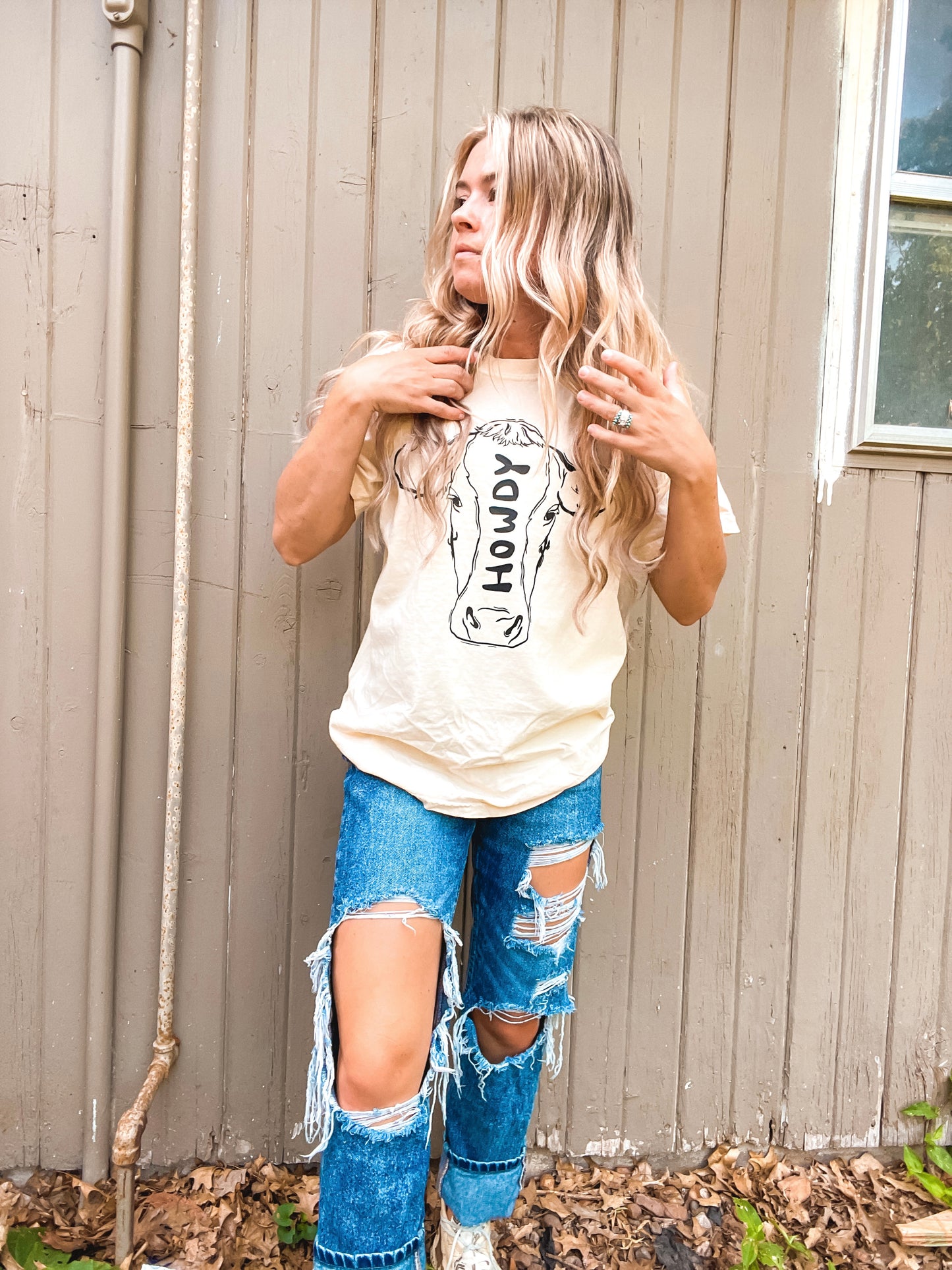 howdy cow tee (made to order)