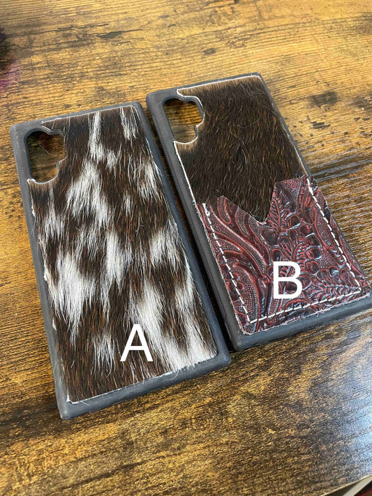 Cowhide Phone Case - NOTE 10 PRO
