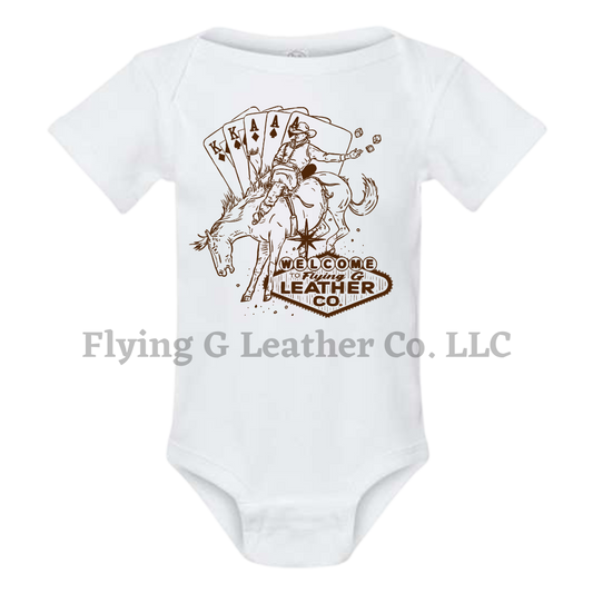 Vegas Onesie/Tee - White