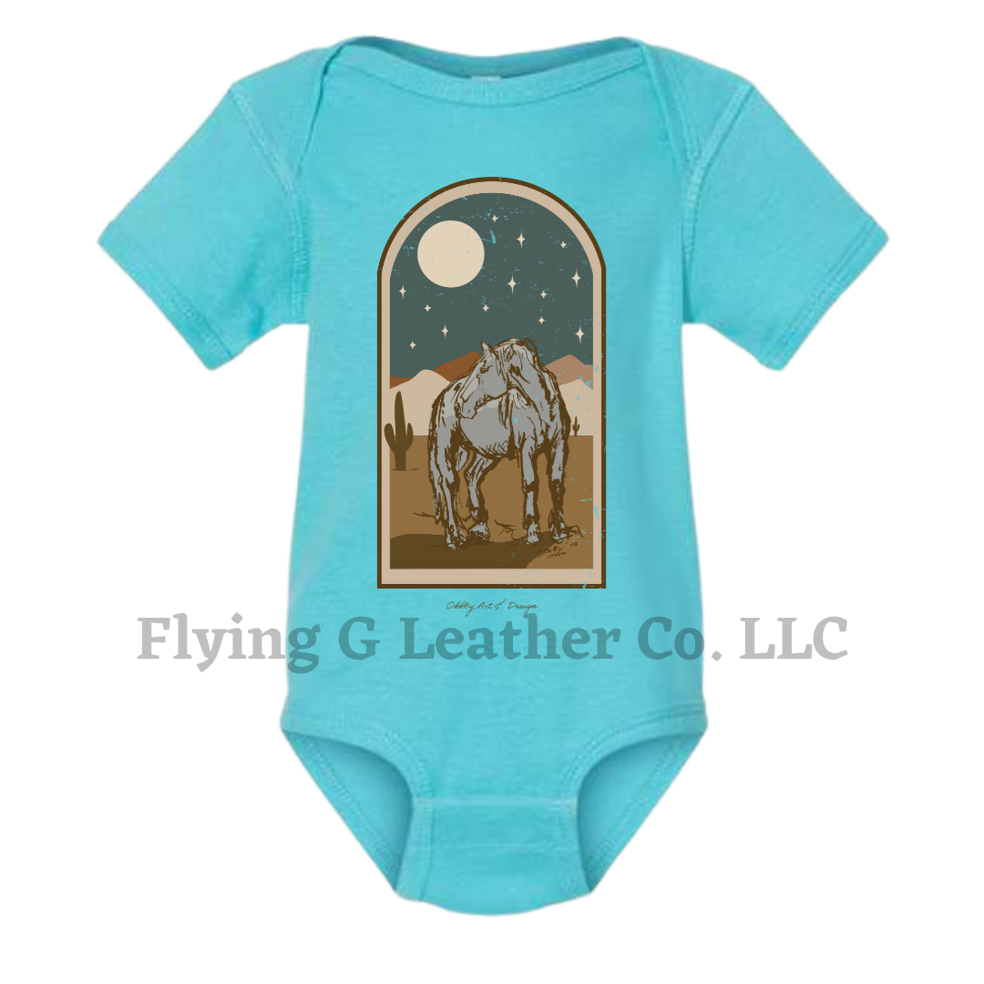 Starry Night Onesie/Tee - Turquoise