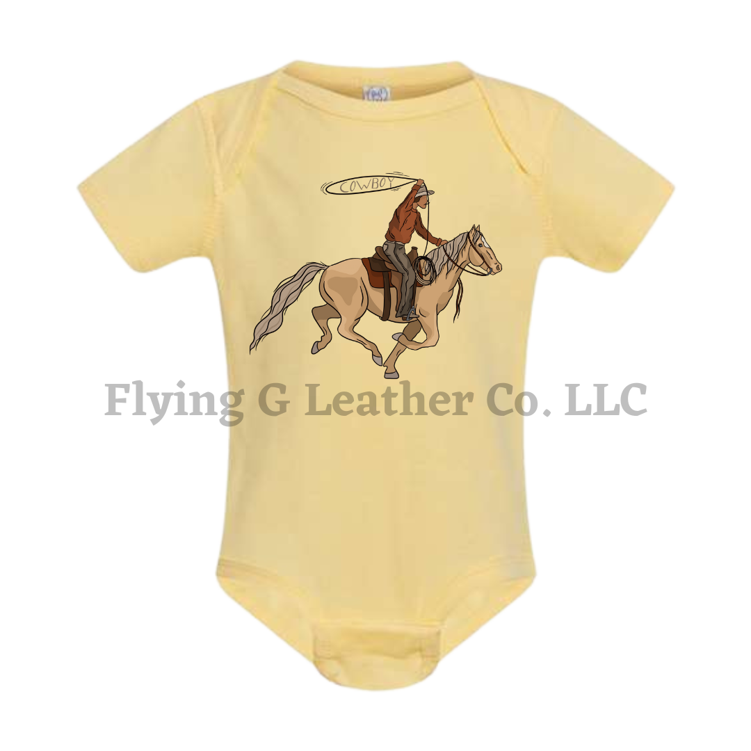 Cowboy Roper Onesie/Tee - Yellow