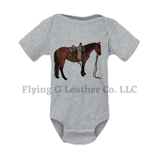 Ranch Pony Onesie/Tee - Gray