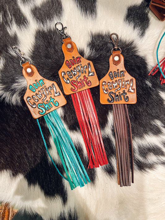 *NEW COLORS* Cowgirl Sh*t Keychains