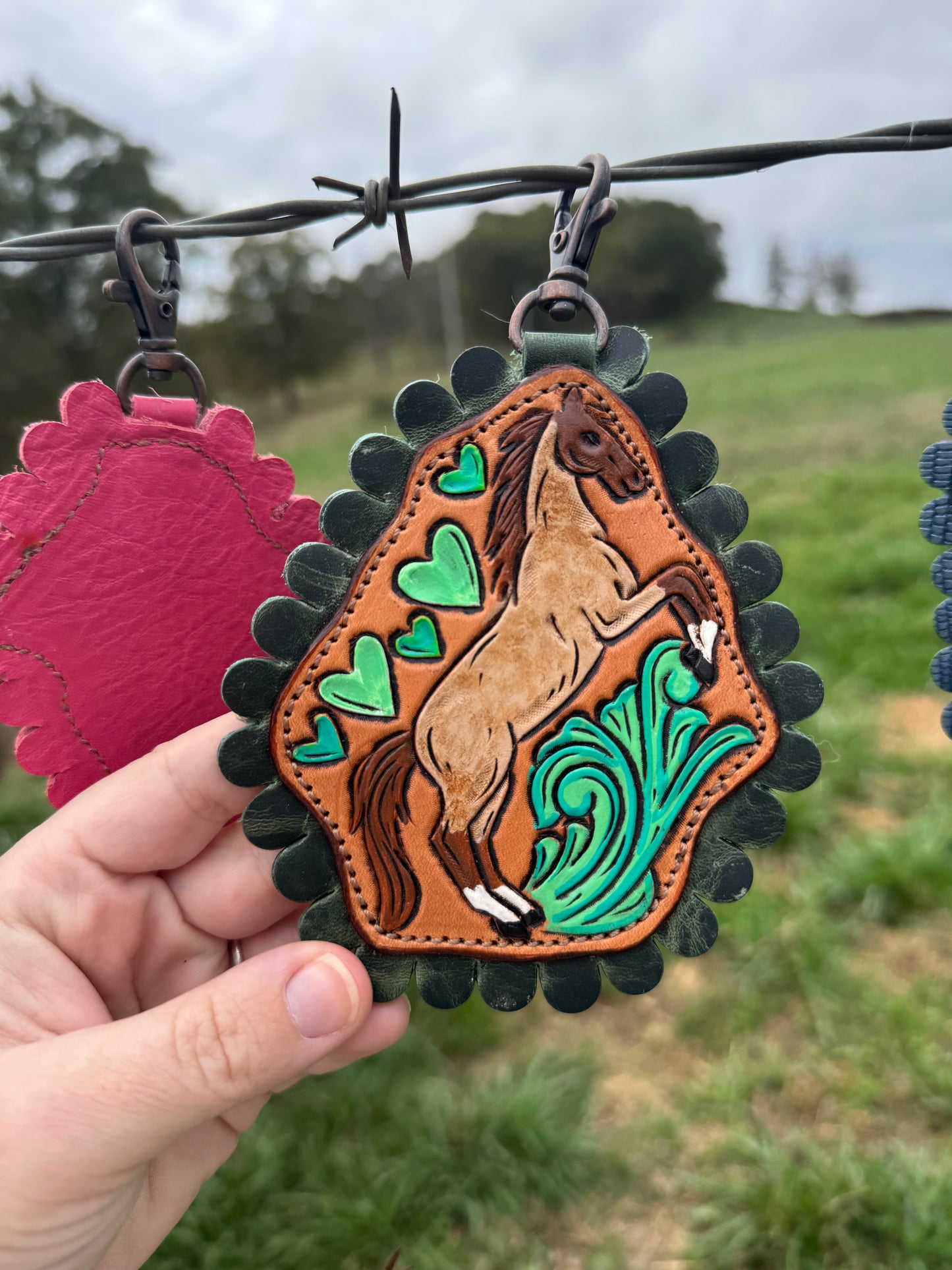 Scalloped Edged Purse Charms