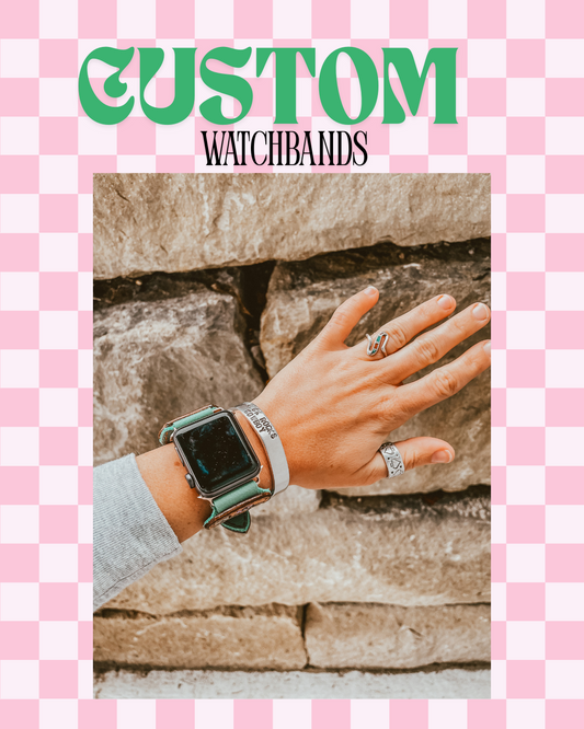 CUSTOM HAND-TOOLED WATCHBAND