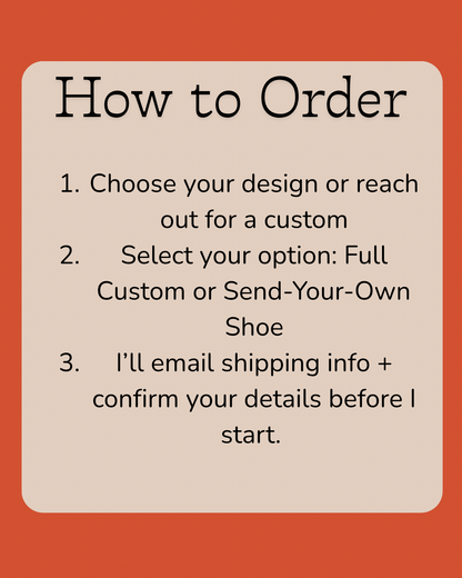 CUSTOM PAINTED AF1s (2-3 WEEKS)