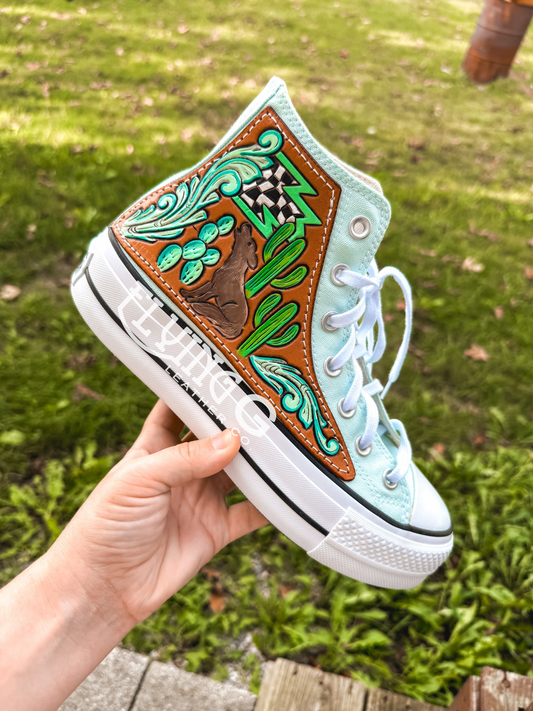 Cactus Coyote Mint High-Top Shoes - Size W 8