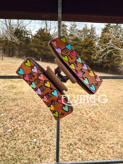 Candy Heart Cowboy Hair Clips