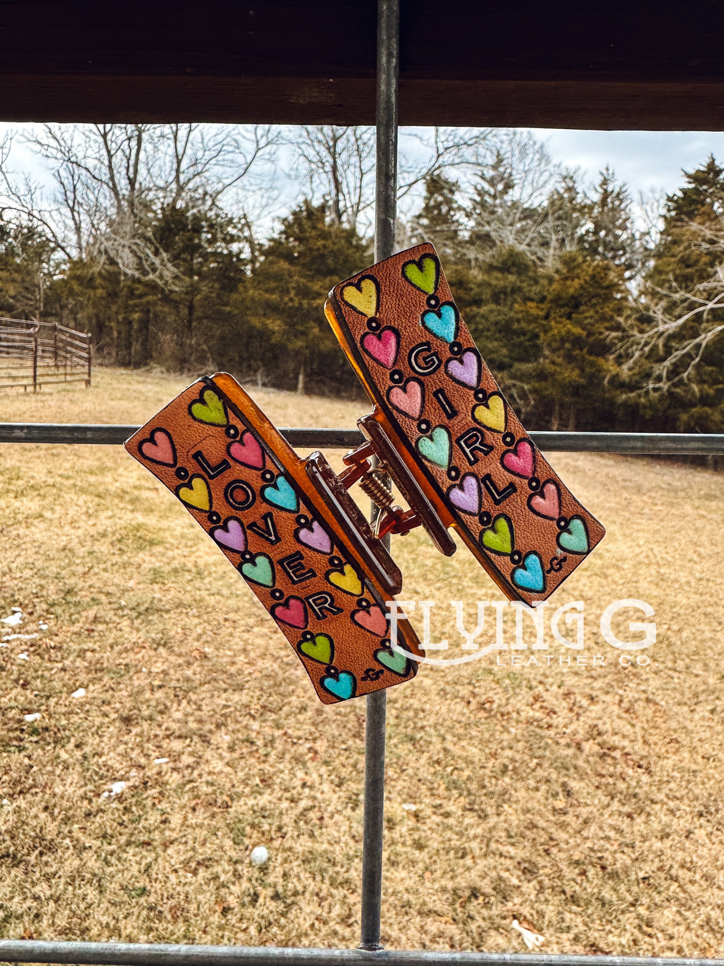 Sweetheart Cowboy Hair Clips