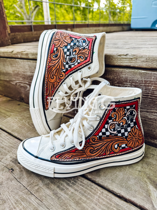 Snaffle Bit & Cherry Shoes - Size 6