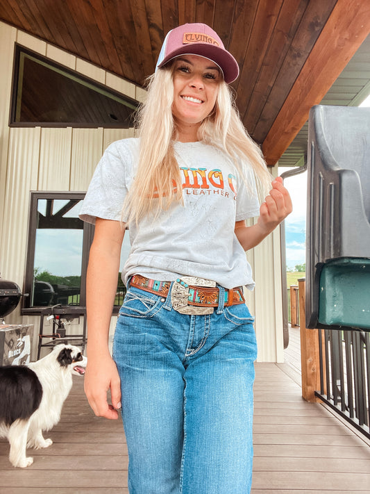 Retro Logo Tee - Acid Wash