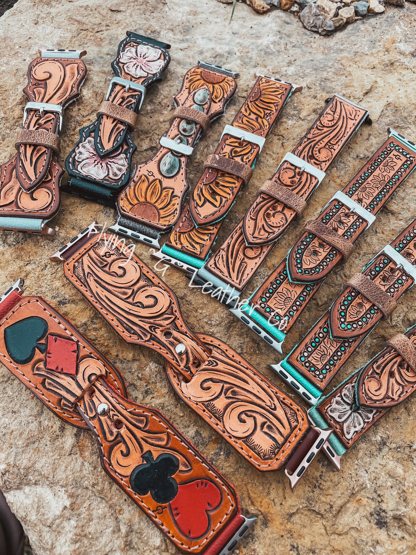 CUSTOM HAND-TOOLED WATCHBAND