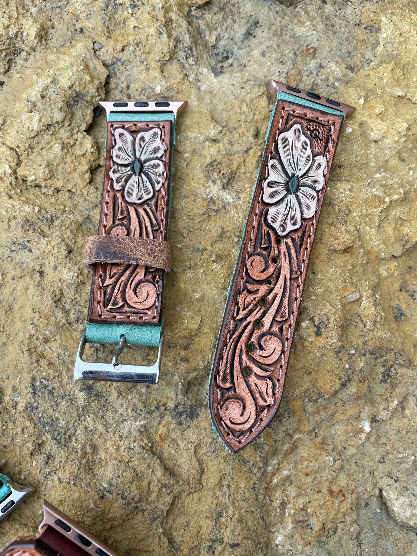 CUSTOM HAND-TOOLED WATCHBAND
