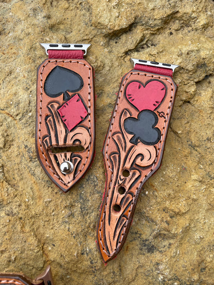 CUSTOM HAND-TOOLED WATCHBAND