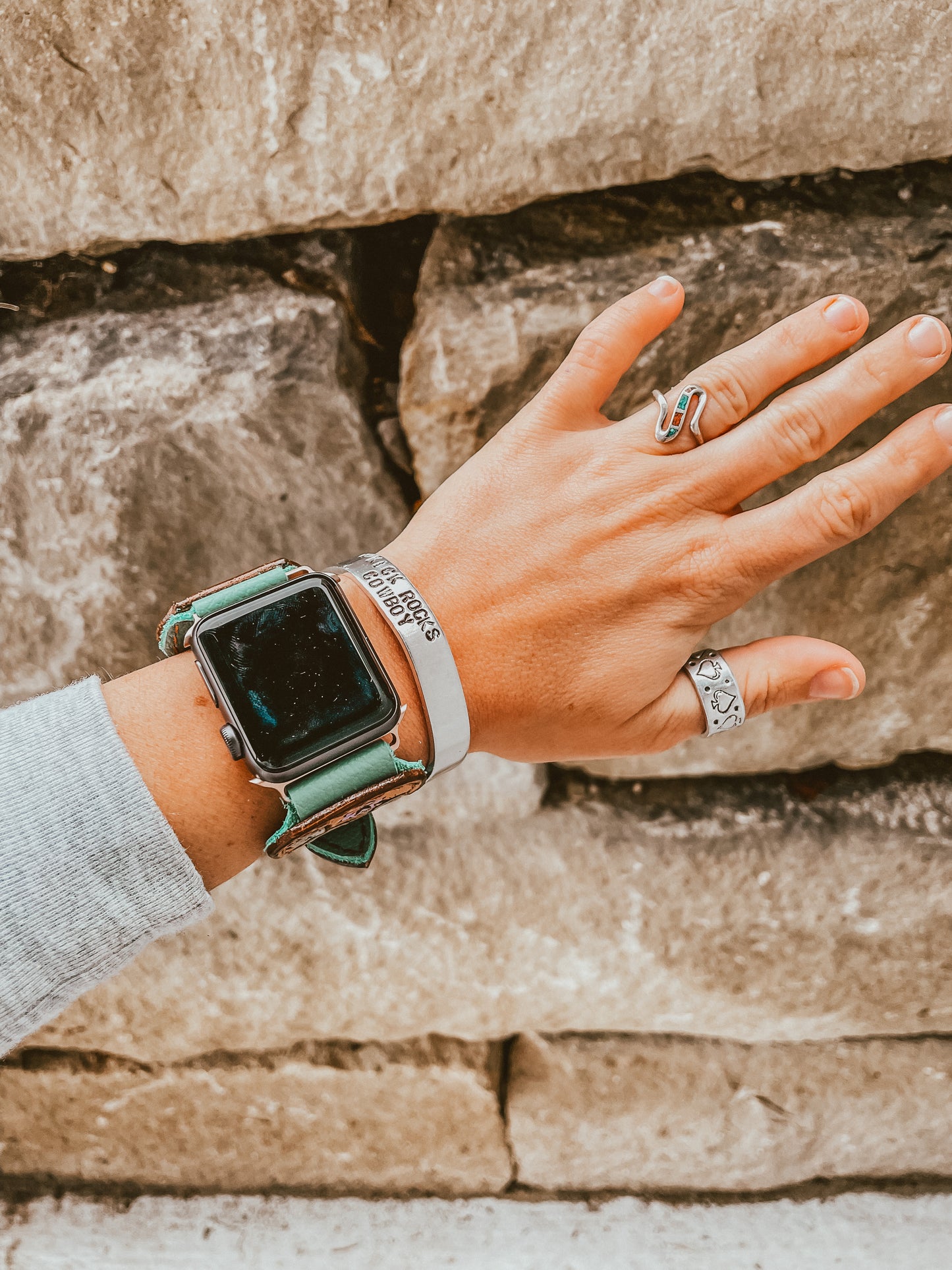 CUSTOM HAND-TOOLED WATCHBAND