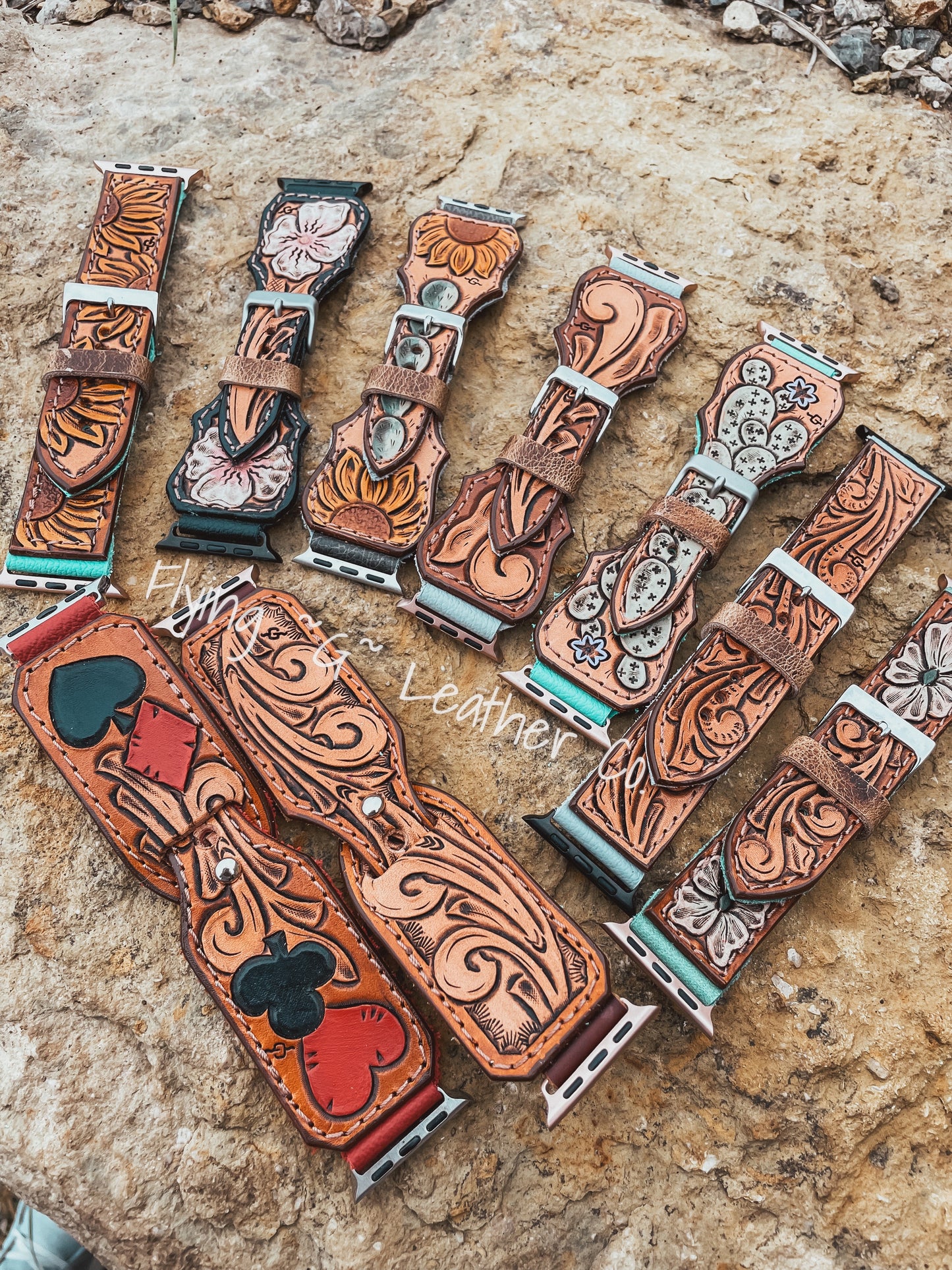 CUSTOM HAND-TOOLED WATCHBAND