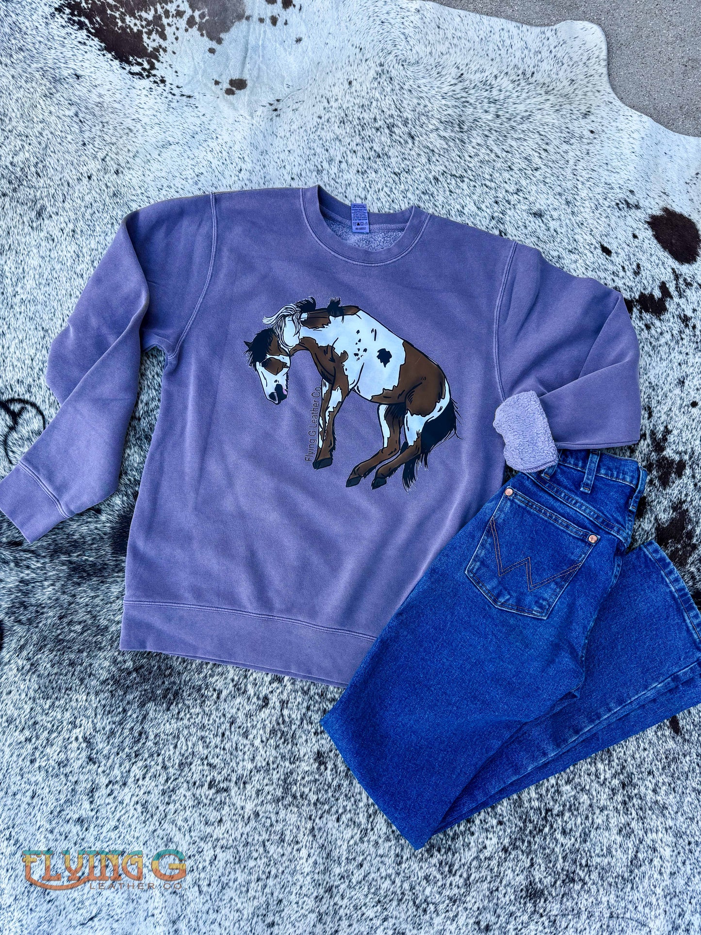 Bucking Paint Horse Crewneck (MADE TO ORDER)