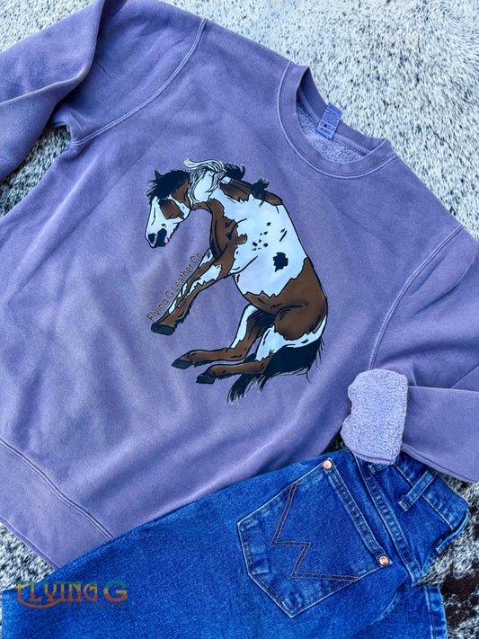 Bucking Paint Horse Crewneck (MADE TO ORDER)