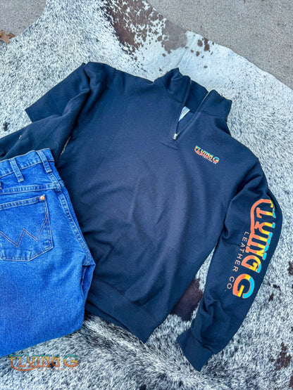 Retro Logo Quarter Zip (MADE TO ORDER)