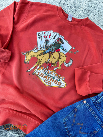 Vegas Bucking Horse Color Crewneck (MADE TO ORDER)