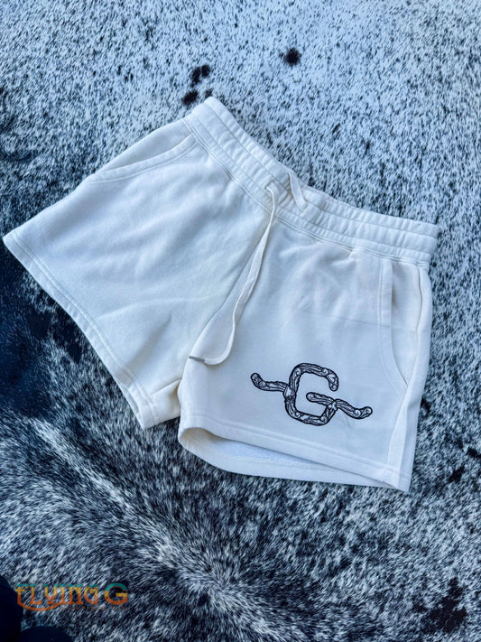B&W Tooled Brand Lounge Shorts (MADE TO ORDER)
