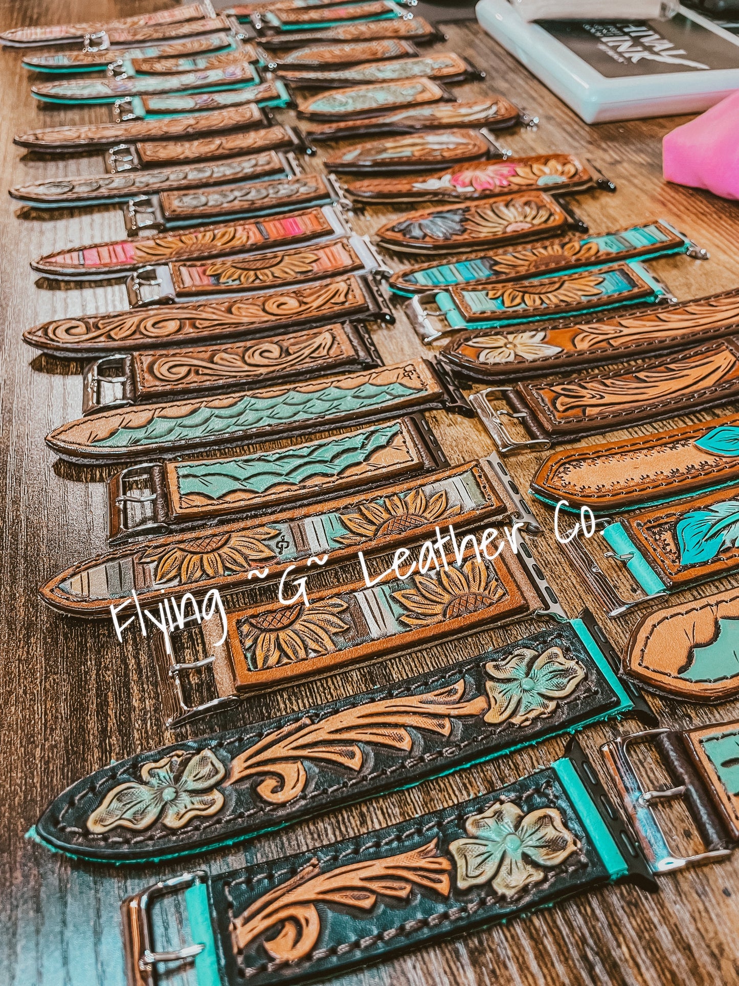 CUSTOM HAND-TOOLED WATCHBAND