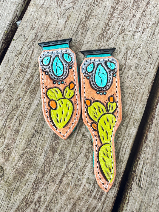 Cactus & Turquoise Watchband - 38/40/41mm