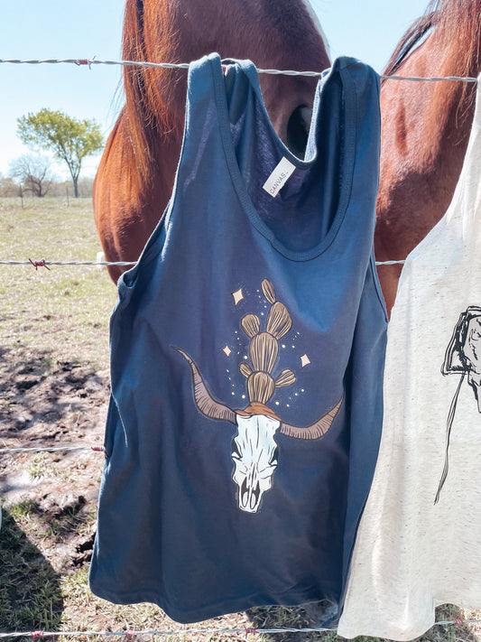 Skull & Cactus Tank Top (MADE TO ORDER)