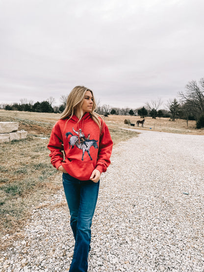 Bareback Hoodie or Tee (Red)
