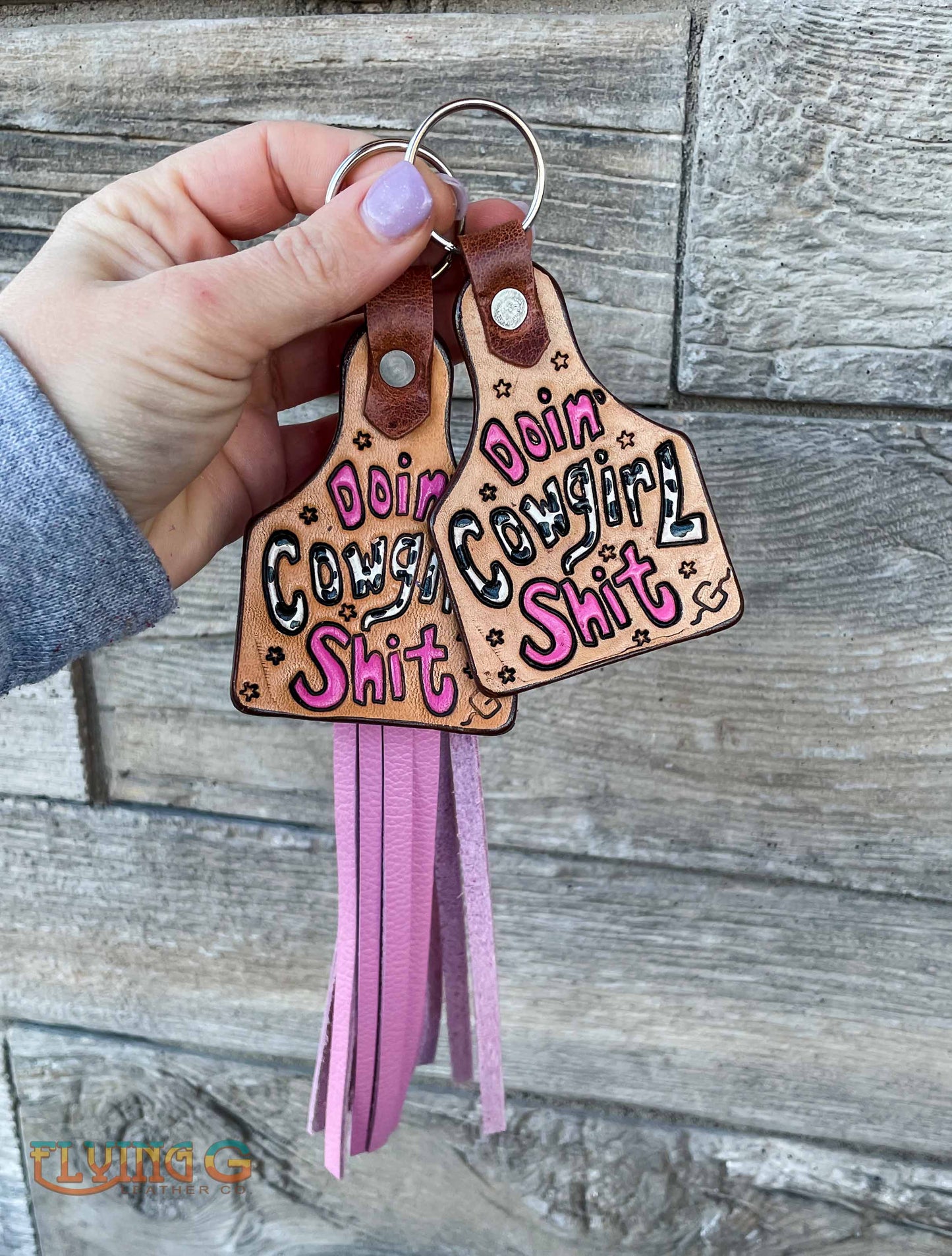 Cowgirl Sh*t Keychain - MADE TO ORDER (approx. 4 week turnaround)