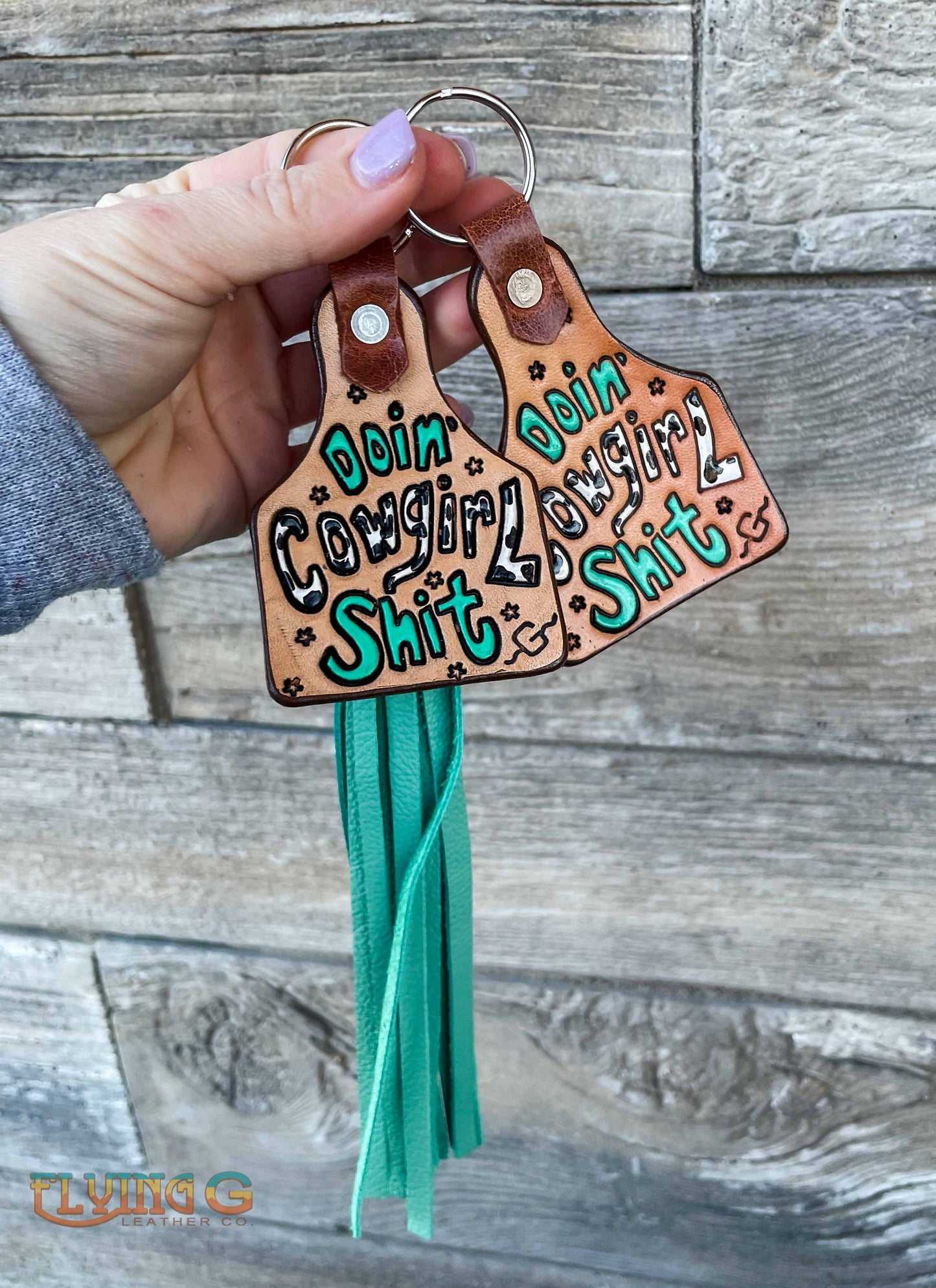 Cowgirl Sh*t Keychain - MADE TO ORDER (approx. 4 week turnaround)