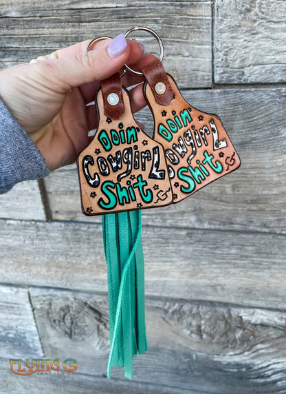 Cowgirl Sh*t Keychain - MADE TO ORDER (approx. 4 week turnaround)