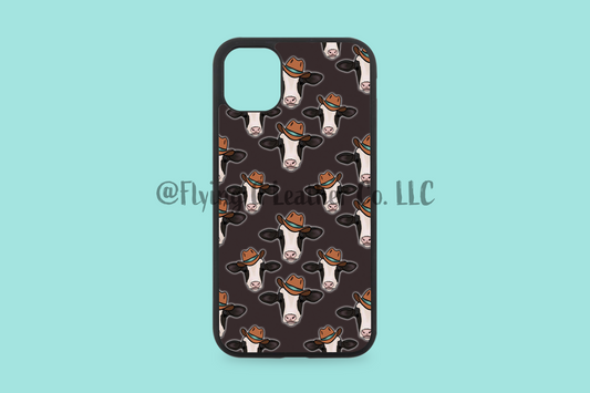 Cow in a Cowboy Hat Phone Case