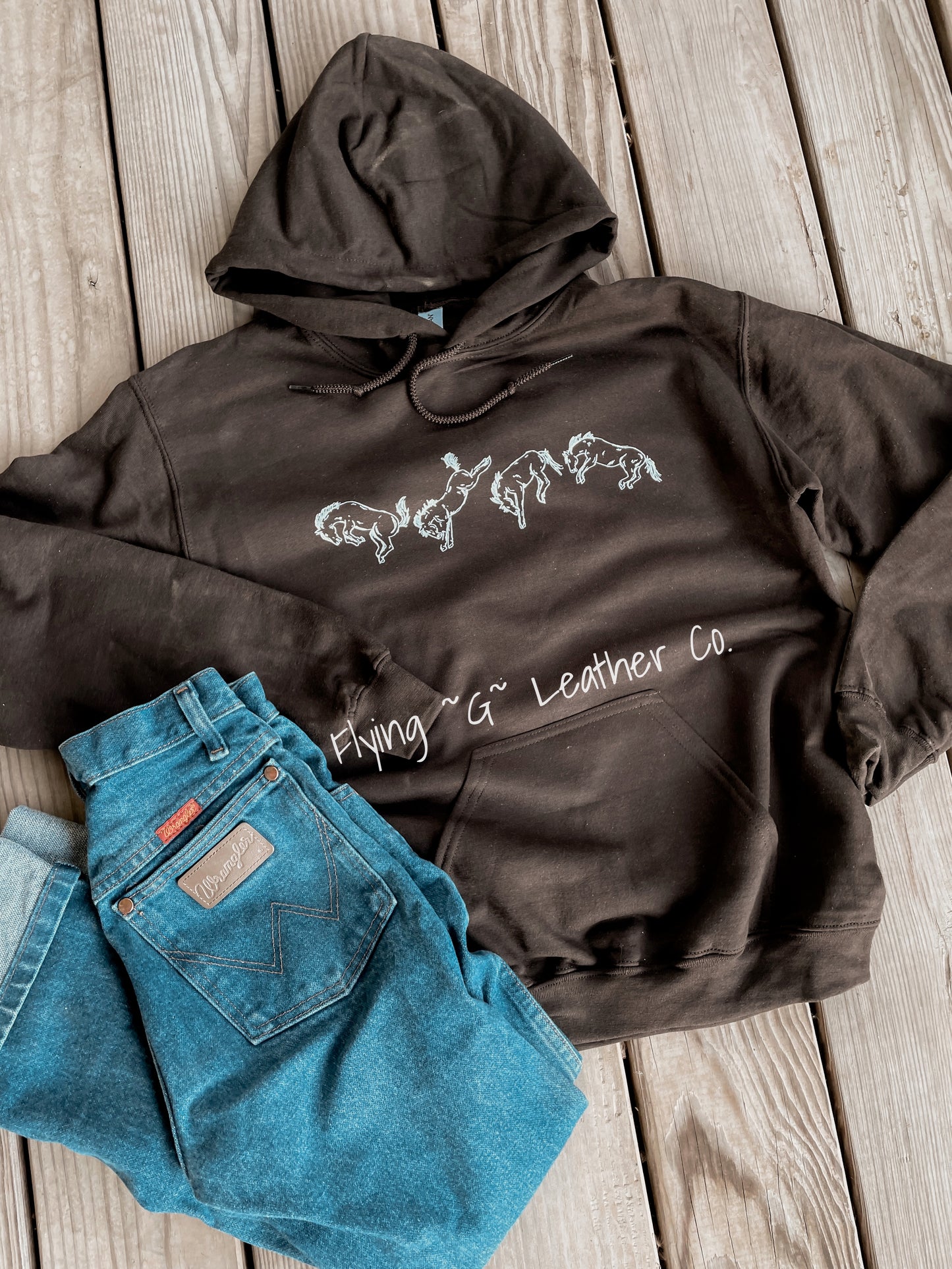 Buckin’ Horses Hoodie (MADE TO ORDER)