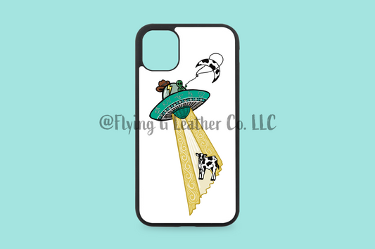 UFO Cow Abduction Phone Case